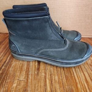 Clarks Women's Muckers 26129656 Ankle Boots Front Zip Sz 10 Black‎ Waterproof